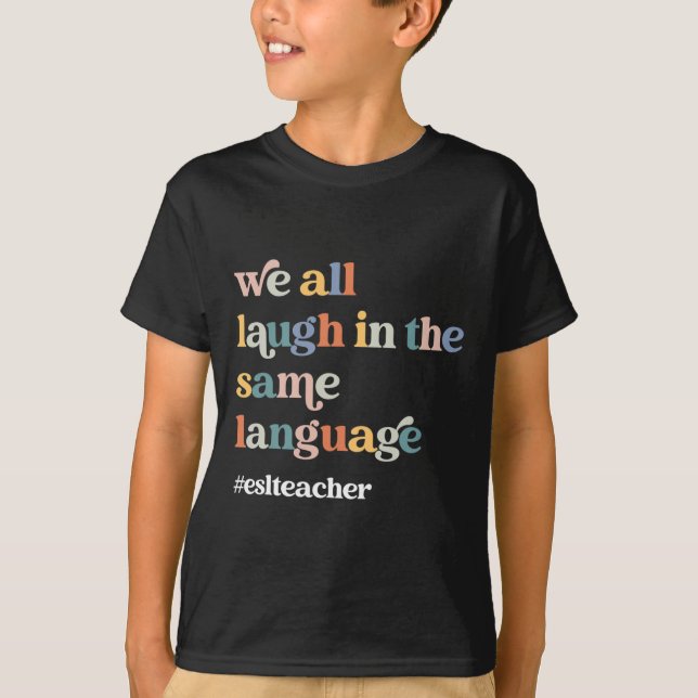 ESL Lehrer ESOL Student Niedlich zurück zur Schule T-Shirt (Vorderseite)