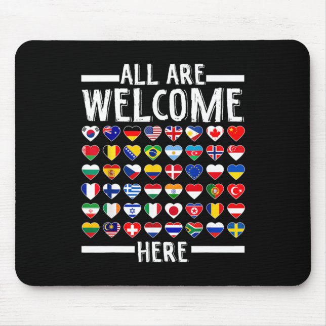 ESL-Lehrer sind hier für Worlds Virtual willkommen Mousepad (Vorne)