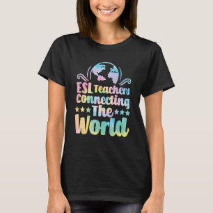 ESL-Lehrer verbinden die Welt mit der englischen V T-Shirt