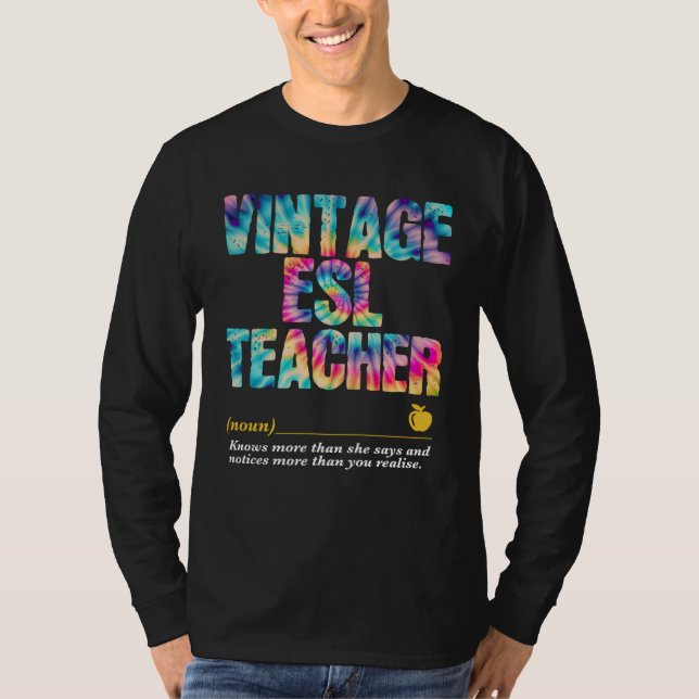 ESL Teacher Appreciation Week Back to School  1 T-Shirt (Vorderseite)