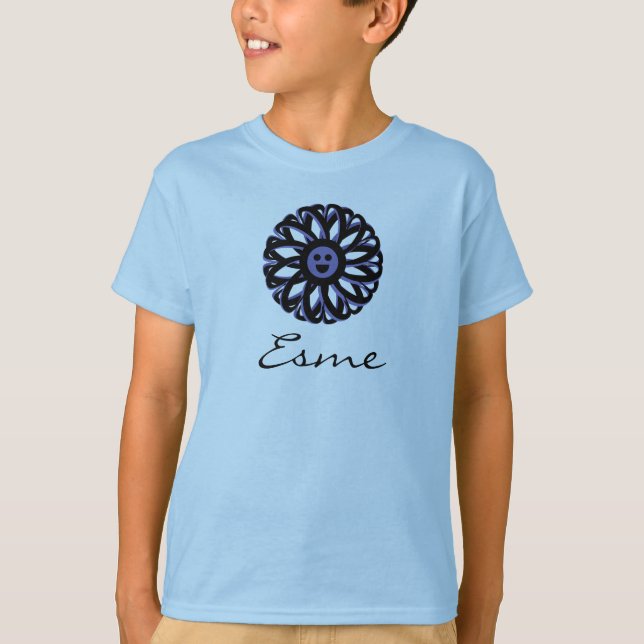 Esme Lächeln Blume Shirt (Vorderseite)