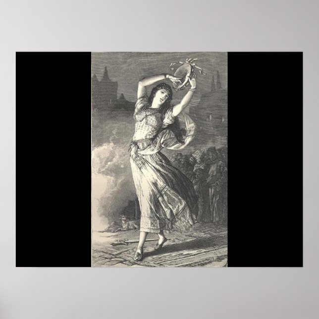 Esmeralda Illustration Poster (Vorne)