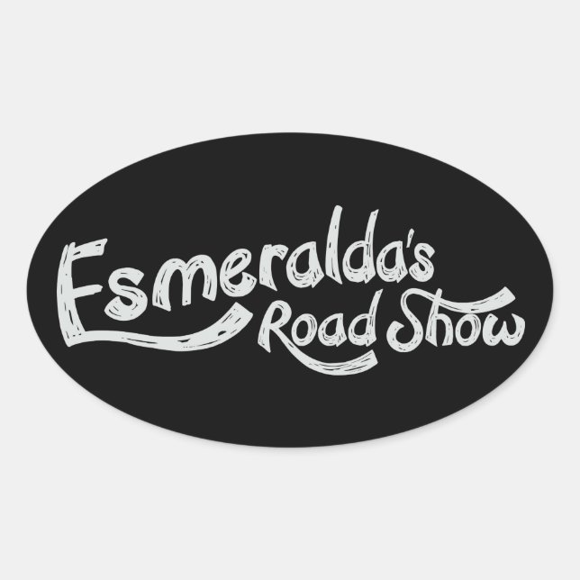 Esmeraldas Roadshow Offiziell Oval Sticker (Vorderseite)