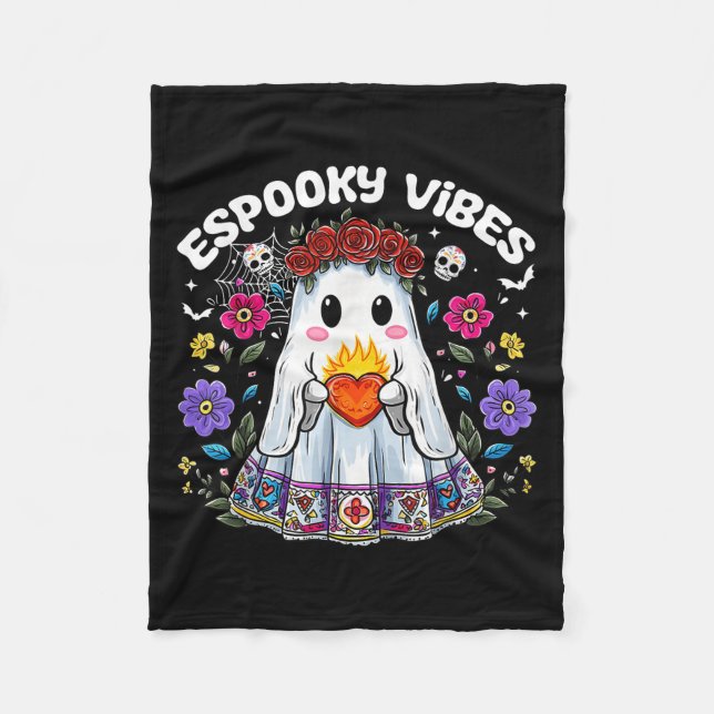 Esoky Vibes Maestra Soky Halloween Mexican Girls  Fleecedecke (Vorderseite)