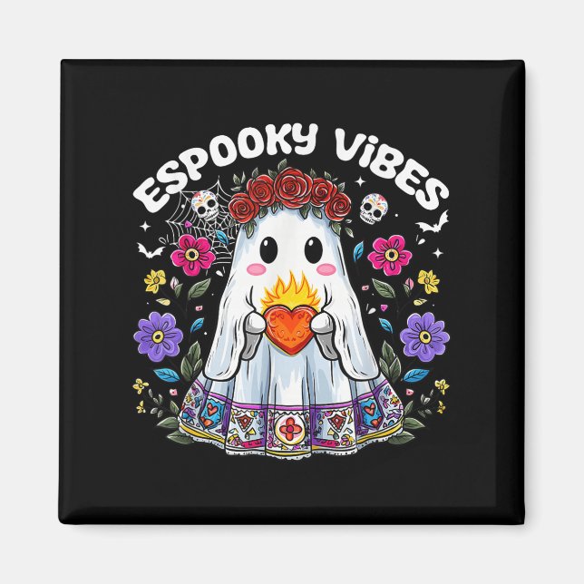 Esoky Vibes Maestra Soky Halloween Mexican Girls  Magnet (Vorne)