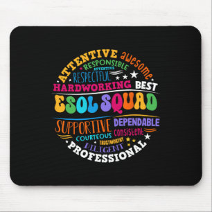 Esol-Lehrer und Schüler Team Ck Zurück in die Schu Mousepad
