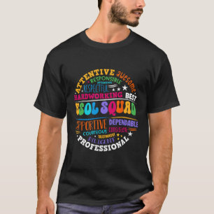 Esol Squad Lehrer und Schüler Team zurück zur Schu T-Shirt