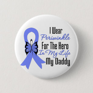 Esophageal Cancer Ribbon Hero My Daddy Button