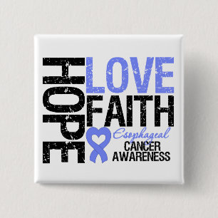 Esophageal Krebs-Hoffnungs-Liebe-Glaube Button