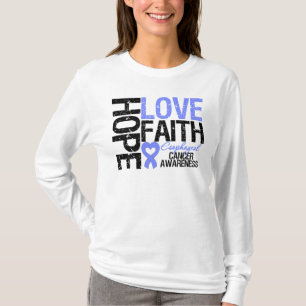 Esophageal Krebs-Hoffnungs-Liebe-Glaube T-Shirt