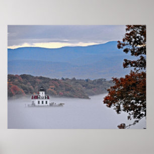 Esopus Meadows Leuchtturm im Nebel Poster