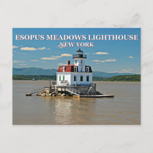 Esopus Meadows Lighthouse, New York Postcard Postkarte