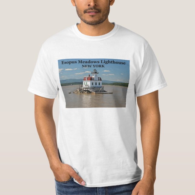Esopus Meadows Lighthouse, New Yorker T - Shirt (Vorderseite)