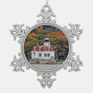 Esopus Meadows Lighthouse Schneeflocken Zinn-Ornament