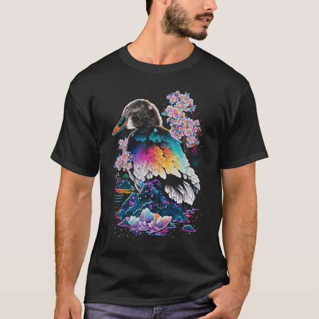 Esoteric Duck Crystals Cute Illustration  1 T-Shirt (Vorderseite)
