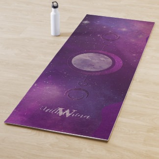 Esoteric Moon And Stars Personalized Yogamatte