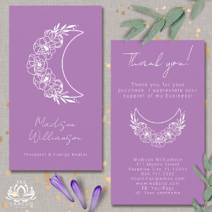 Esoteric Psychic Modern Foto Kunde Vielen Dank Visitenkarte