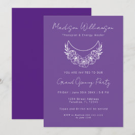 Esoteric Psychic Modern Moon Business Event Einladung