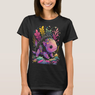 Esoterische Axolotl Pet Kristalle Niedliche Illust T-Shirt