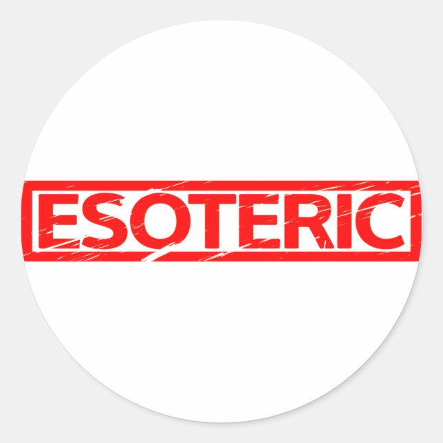 Esoterische Briefmarke Runder Aufkleber (Vorderseite)