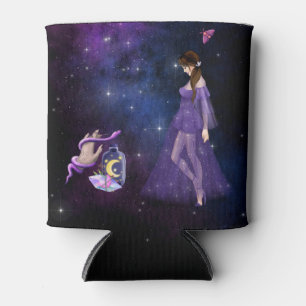 Esoterische Hexenkraft Magick Lila Geschenk für He Dosenkühler