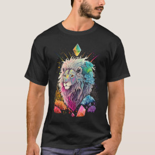 Esoterische Löwen Kristalle Süße Illustration 2 T-Shirt