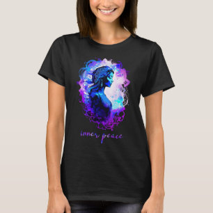 Esoterische Meditation Wasserfarbe Innere Ruhe Yog T-Shirt