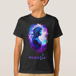 Esoterische Meditation Wasserfarbe Namaste Yoga T-Shirt