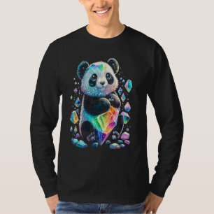 Esoterische Panda-Kristalle Süße Illustration 2 T-Shirt