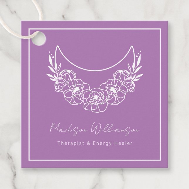 Esoterische Psychische Moderne Minimalistische Hal Geschenkanhänger (Vorderseite)