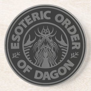 Esoterischer Dagonorden - Azhmodai-23-Rundpapier Getränkeuntersetzer