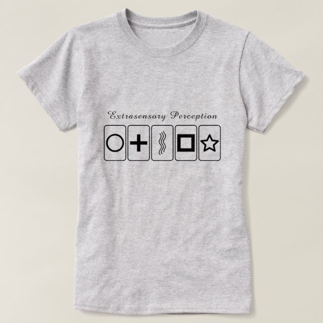 ESP Zener Cards T - Shirt (Design vorne)