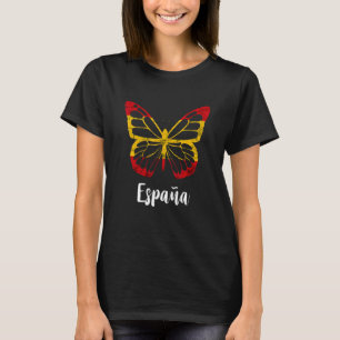 Espana Butterfly Spanien Flagge Espana Spanischer T-Shirt