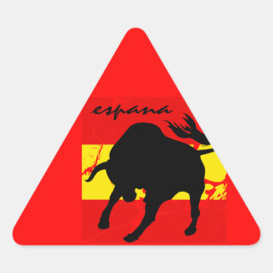Espana Dreieckiger Aufkleber