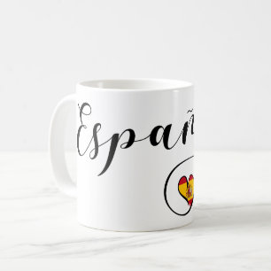 España Herzflagge Spanien Spanien Spanien Kaffeetasse