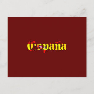 Espana-Logo - Flagge Spaniens España-Logo Postkarte
