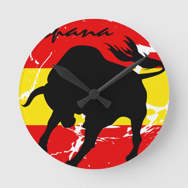 Espana Runde Wanduhr (Vorderseite)
