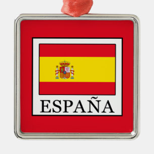 España Silbernes Ornament
