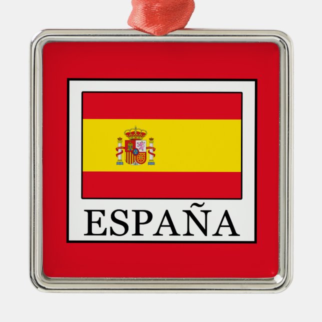 España Silbernes Ornament (Vorne)