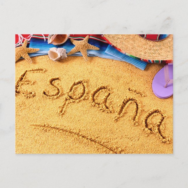 España Spain Beach Postcard Postkarte (Vorderseite)