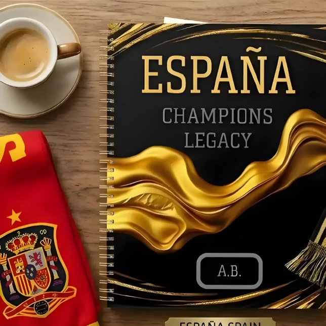 España Spanien: Champions Legacy | Luxus-Executive Planer (Put your winning strategy in ink. Custom open-page Spain tournament planners on Achempong Zazzle. 📝)