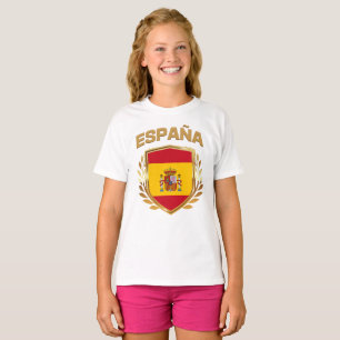 Espana-Spanien-Flaggenschild-T - Shirt