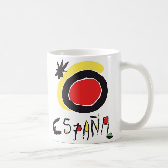 España (Spanien) Miro Logo-Tasse Kaffeetasse (Rechts)