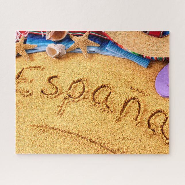 España Spanien Strand-Fotopuzzlespiel Puzzle (Horizontal)