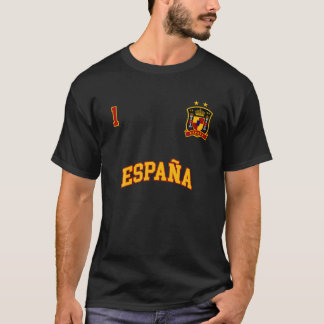 Espana Spanien Team Sport Nummer 1 Fußball Spanisc T-Shirt