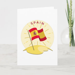 España Spanische Flagge Spanien Sun Travel Gift Karte