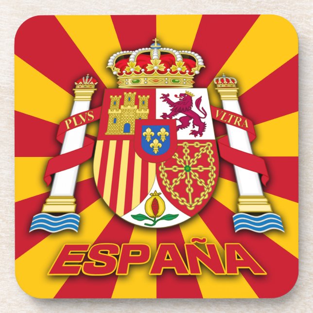 Espana-Wappen Getränkeuntersetzer (Vorderseite)