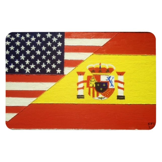 Espana y Los Estados Unidos Magnet (Horizontal)