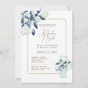 Espanol Invitación de Boda Summer Floral Wedding I Einladung