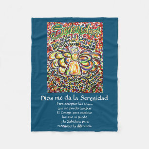 Español Serenity Gedicht Angel Fleece Blanket